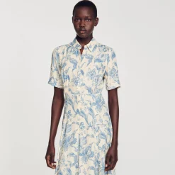 Abito A Camicia A Fiori