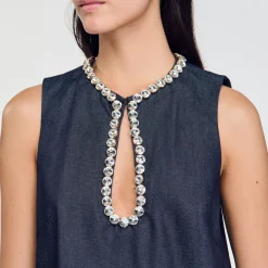 Abito Corto Con Strass