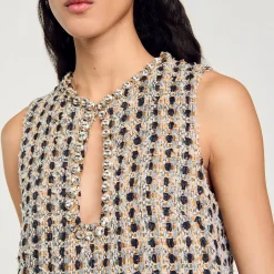 Abito Corto In Tweed