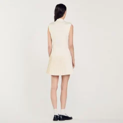 Abito Corto Stile Tailleur A Pieghe
