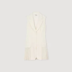 Abito Corto Stile Tailleur A Pieghe