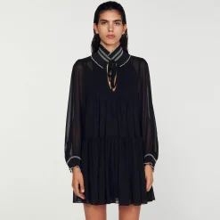 Abito Fluido In Chiffon
