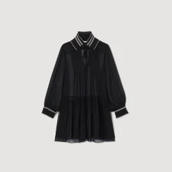 Abito Fluido In Chiffon
