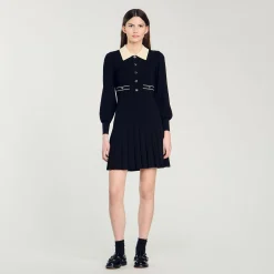 Abito In Maglia Plissettata