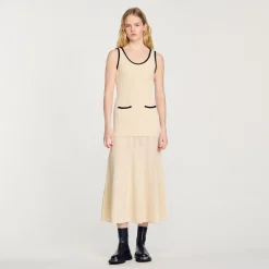 Abito In Maglia Pointelle