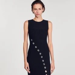Abito Lungo Con Gioielli In Strass