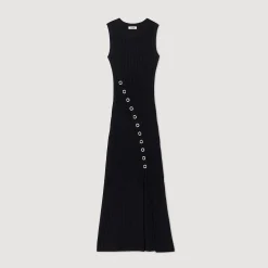 Abito Lungo Con Gioielli In Strass