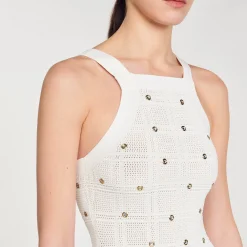 Abito Midi Con Frange