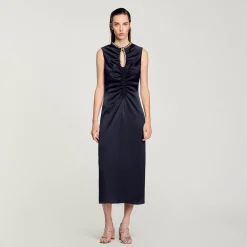 Abito Midi Con Strass