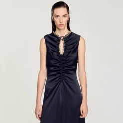Abito Midi Con Strass