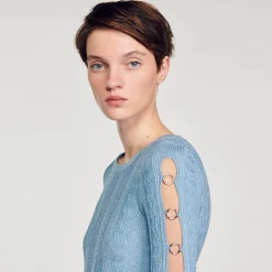 Abito Midi In Maglia A Maniche Lunghe