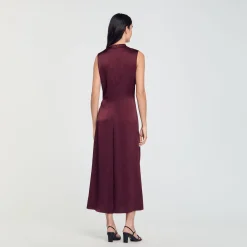 Abito Satinato Drappeggiato