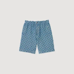 Bermuda In Denim Square Cross