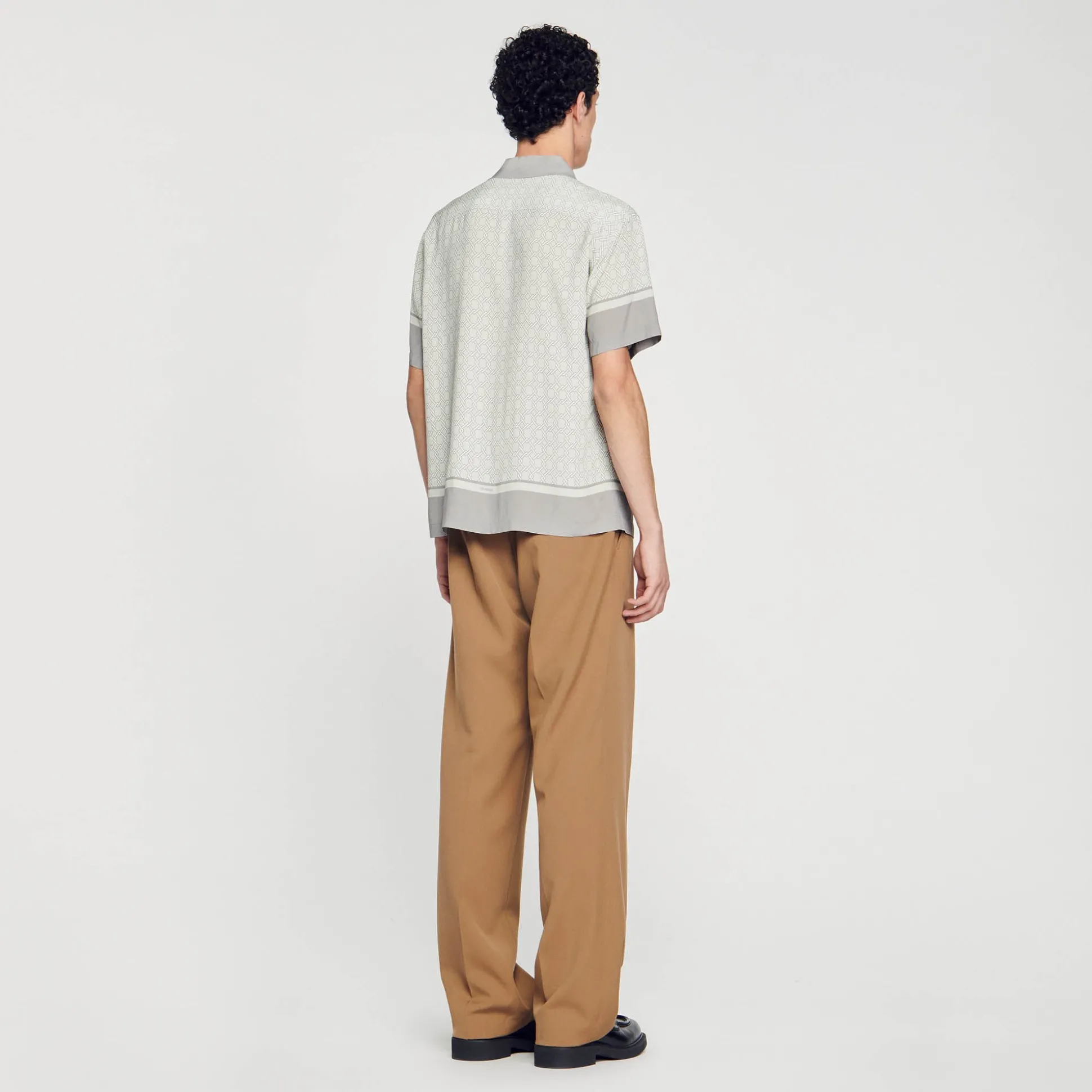 Camicia A Maniche Corte Con Stampa