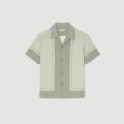 Camicia A Maniche Corte Con Stampa