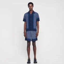 Camicia A Maniche Corte Con Stampa