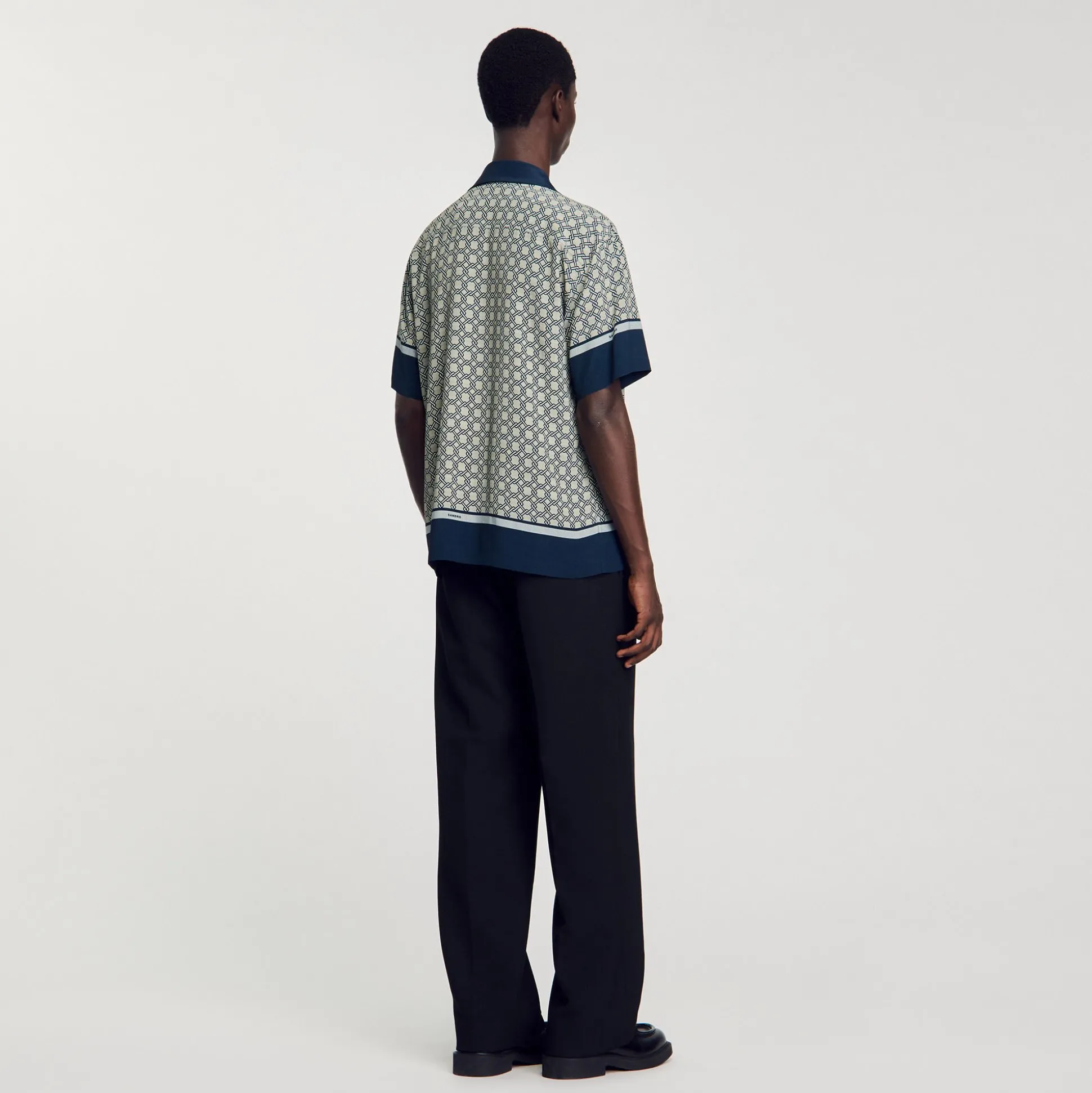 Camicia A Maniche Corte Con Stampa