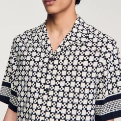 Camicia A Maniche Corte Square Cross