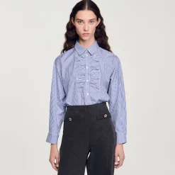Camicia A Quadri Glitterata