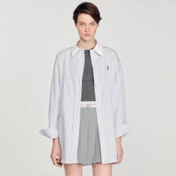 Camicia A Righe Oversize