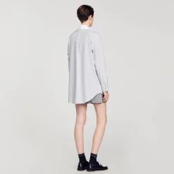 Camicia A Righe Oversize