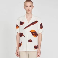 Camicia Con Conchiglie Stampate