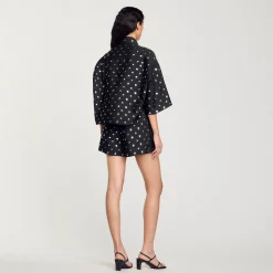 Camicia Con Pallini Decorativi