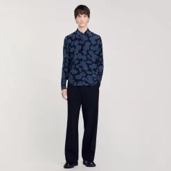 Camicia Con Stampa Camelie