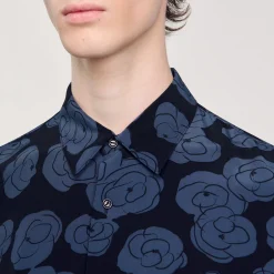 Camicia Con Stampa Camelie