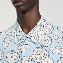 Camicia Con Stampa Camelie