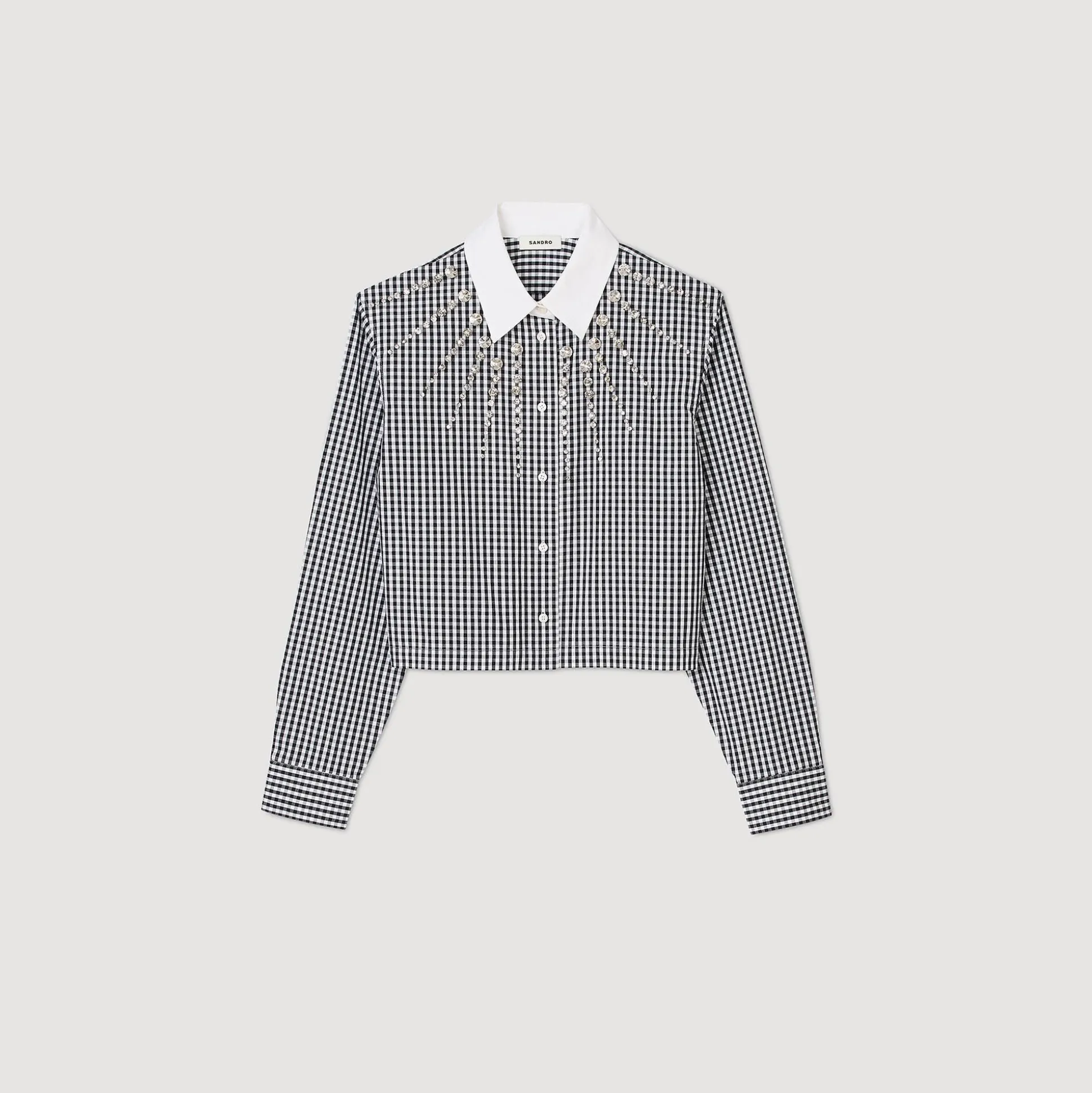 Camicia Corta Con Carré Glitterato