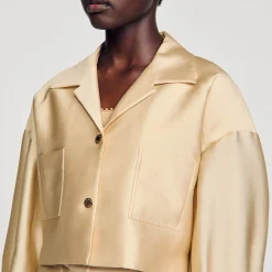 Camicia Corta Satinata