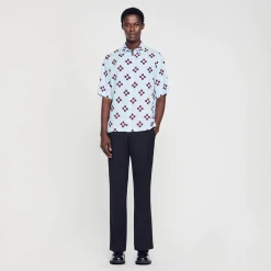 Camicia Cross Flower A Maniche Corte