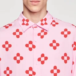 Camicia Cross Flower A Maniche Corte