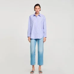 Camicia Decorata Con Cuori Glitterati