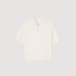 Camicia Fluida Con Colletto Con Zip