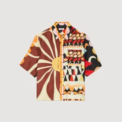Camicia Fluida Con Stampa