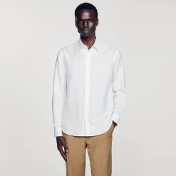 Camicia In Cotone E Lino