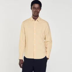 Camicia In Cotone E Lino