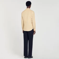 Camicia In Cotone E Lino