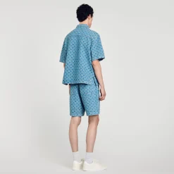 Camicia In Denim Square Cross