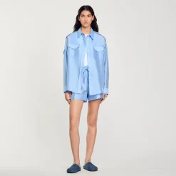 Camicia Larga In Raso