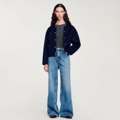 Cappotto In Lana Double Face