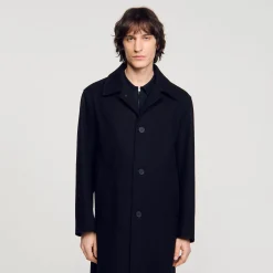 Cappotto In Panno Di Lana