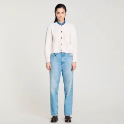 Cardigan A Collo Alto