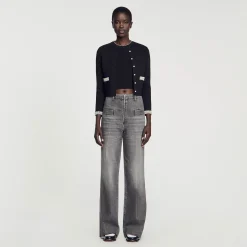 Cardigan Arricchito Da Perline