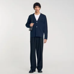 Cardigan Con Dettaglio A Fiore