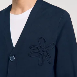 Cardigan Con Dettaglio A Fiore