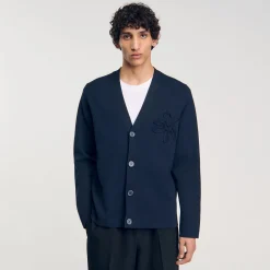 Cardigan Con Dettaglio A Fiore