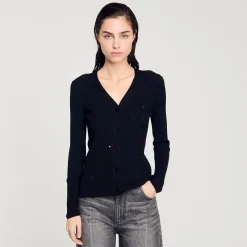 Cardigan Con Strass